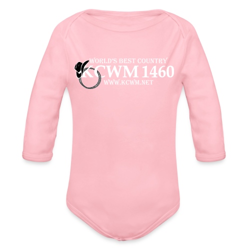 KCWM Logo Inverted - Organic Long Sleeve Baby Bodysuit