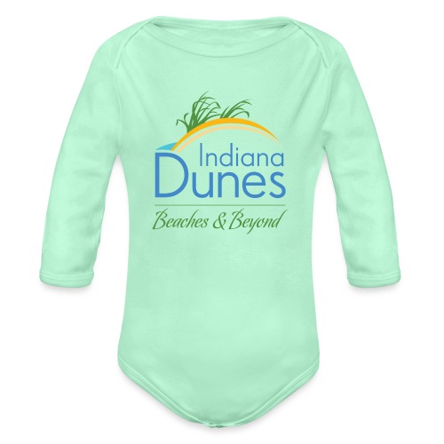 Indiana Dunes Beaches and Beyond - Organic Long Sleeve Baby Bodysuit