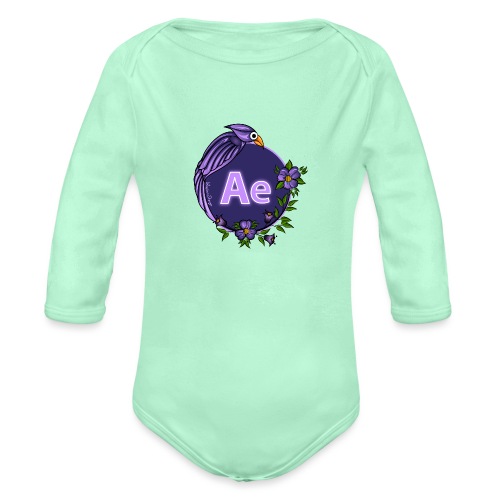 New AE Aftereffect Logo 2021 - Organic Long Sleeve Baby Bodysuit