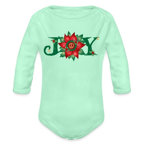 Joy and Peace - Organic Long Sleeve Baby Bodysuit