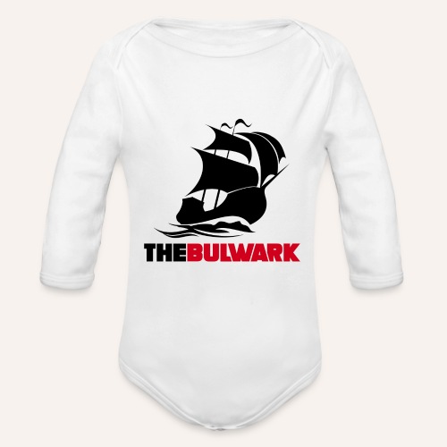 Bulwark Logo - Big Ship - Organic Long Sleeve Baby Bodysuit