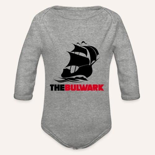 Bulwark Logo - Big Ship - Organic Long Sleeve Baby Bodysuit
