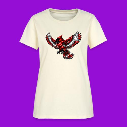 Silver Cardinal in Flight - Women's T-Shirt