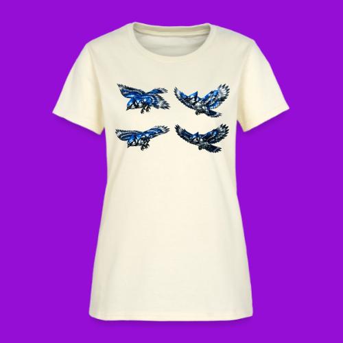 Silver Blue Jay Flight Stages - Women's T-Shirt