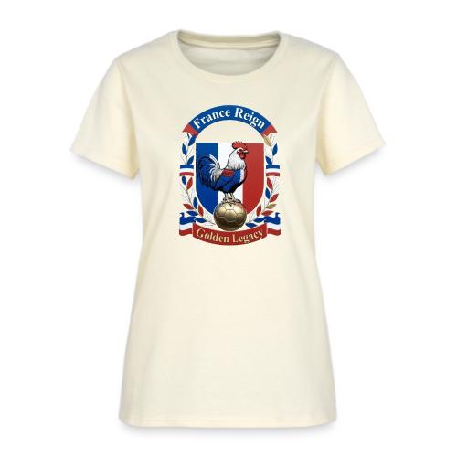 France Rooster Reign T-Shirt, Tricolore Pride Gift - Women's T-Shirt