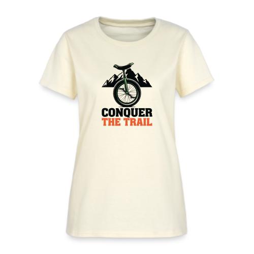 Conquer The Trail Unicycle - Women's T-Shirt