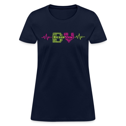 bebopvoxtextinsidetext - Women's T-Shirt