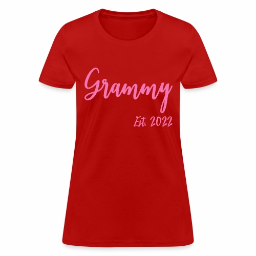 Grammy Est. 2022 New Mothers Grandma Announcement - Women's T-Shirt