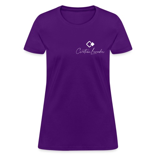 LOGO CROATE DE LAVANDE BLANC MONOCHROME - T-shirt pour femmes