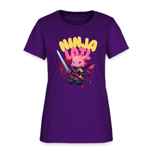Kawaii Axolotl Ninja - Women's T-Shirt