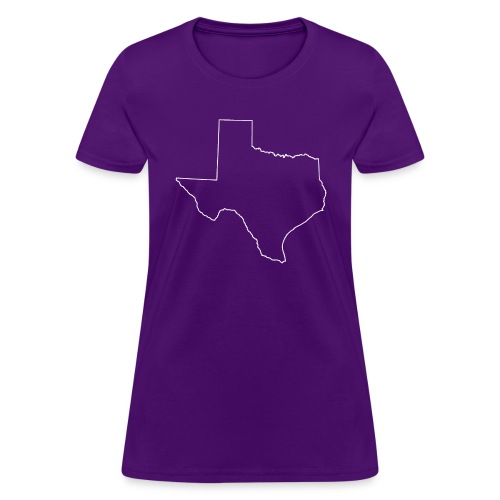 Texas State Outline - Women's T-Shirt