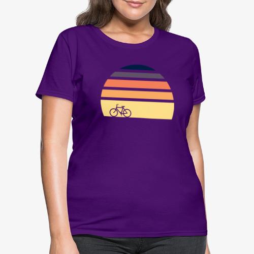 Bicycle Sunset - Women's T-Shirt