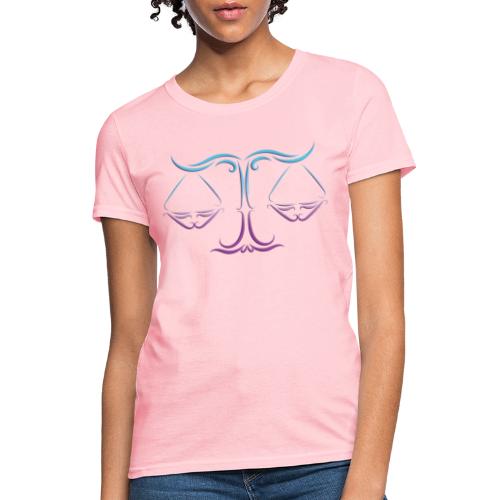 Libra Zodiac Scales of Justice Celtic Tribal - Women's T-Shirt