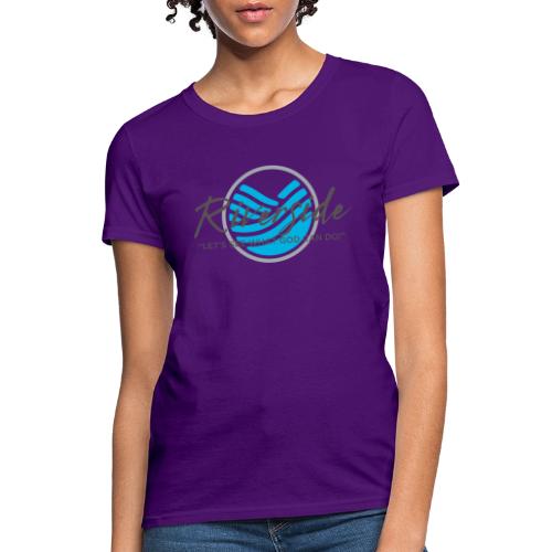Riverside Logo/Slogan, gray - Women's T-Shirt