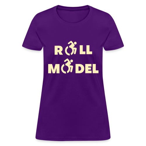 Roll model in a wheelchair, sexy wheelchair user - Women's T-Shirt