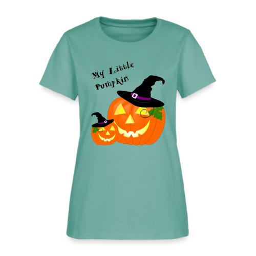 My Little Pumpkin in a Witches Hat - Women's T-Shirt