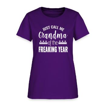 Grand-mère de l’année grand-mère grand-mère nanna nana - T-shirt Femme - violet - Devant