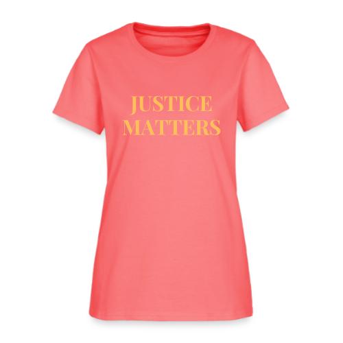 JUSTICE MATTERS Logo - Women's T-Shirt