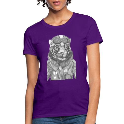 Tiger Pilot by Sam Kidlet - Women's T-Shirt