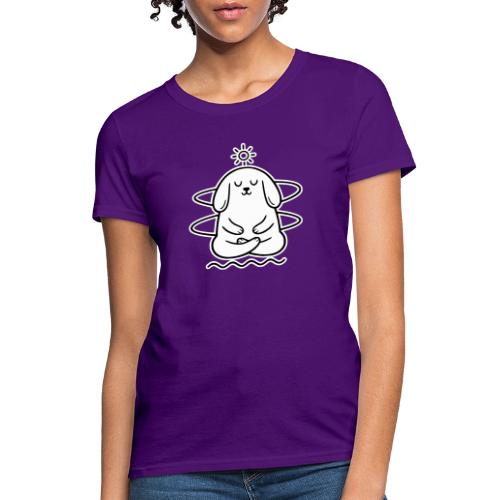 Cute Meditating Bunny Zen Yoga Animal - Women's T-Shirt