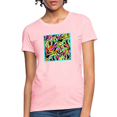 Chic Neon Pattern: Vibrant Bliss - Women's T-Shirt