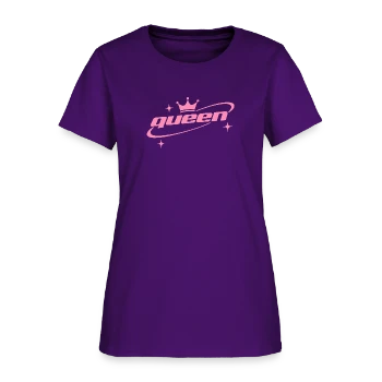 Y2K Queen Crown Tee | Pink Glitter Girl Shirt Women's T-Shirt