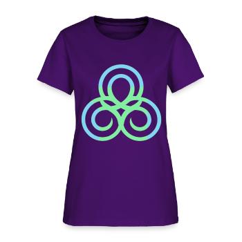 Three Circles - Women's T-Shirt - purple - Front