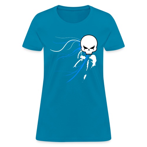cyber skull bluw - Women's T-Shirt