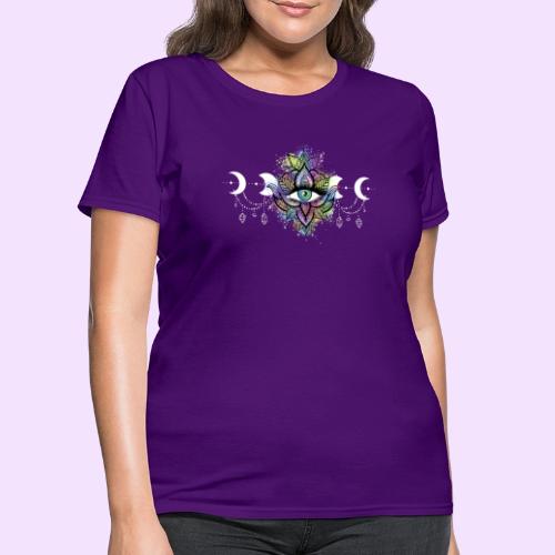 Third Eye Mandala - Moon Cycle Design - Women's T-Shirt
