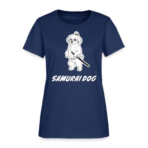 Samurai Maltese Katana Warrior Dog Tee - Women's T-Shirt