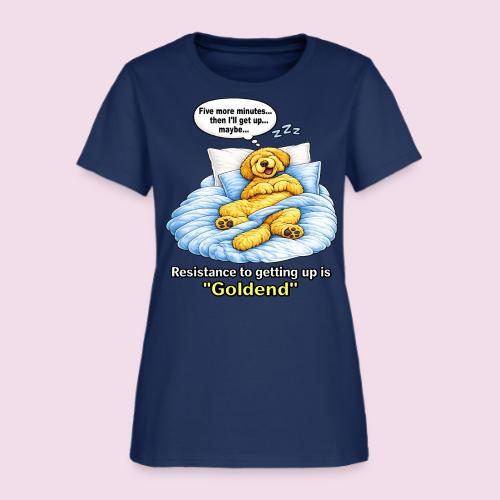 Funny Goldendoodle Sleeping design. - Women's T-Shirt