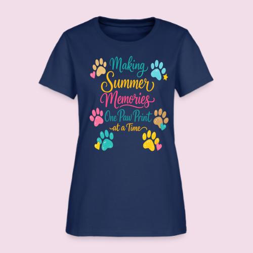 Making Summer Memories One Paw Print at a Time - Women's T-Shirt