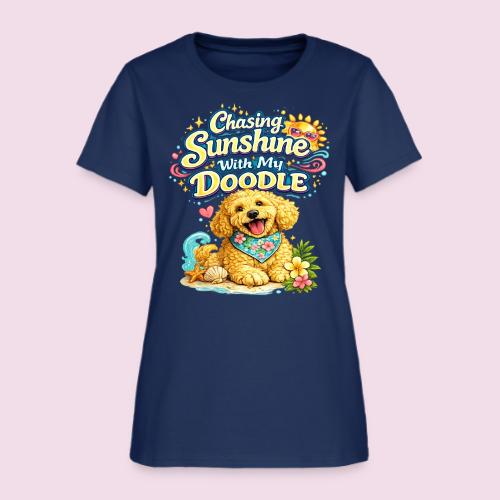 Chasing Sunshine With My Doodle - Women's T-Shirt