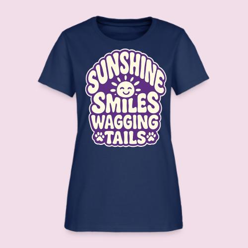Sunshine Smiles Wagging Tails - Women's T-Shirt