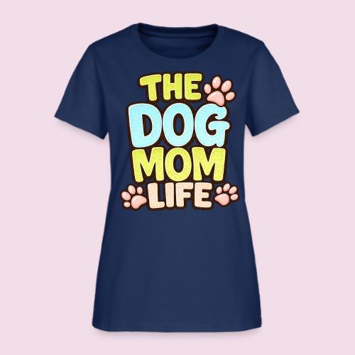 The Dog Mom Life Retro Vintage Dog Lover - Women's T-Shirt