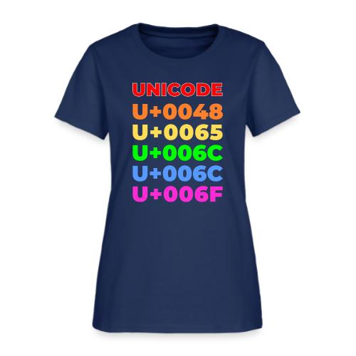 Hello, in unicode - Women's T-Shirt