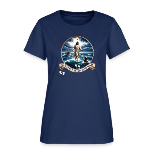 Walking On Water Faith T Shirt, Christian Miracle - Women's T-Shirt
