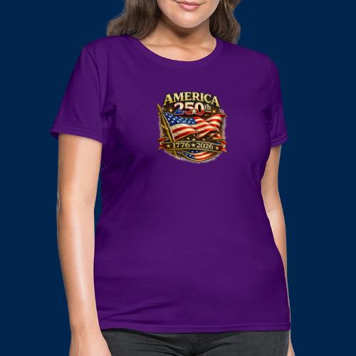 American Flag 250th Anniversary Design | USA - Women's T-Shirt