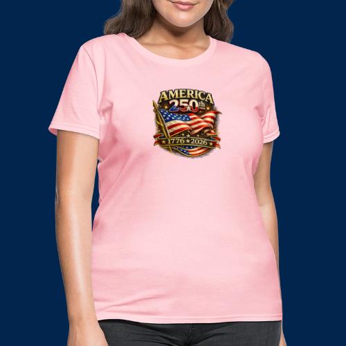 American Flag 250th Anniversary Design | USA - Women's T-Shirt