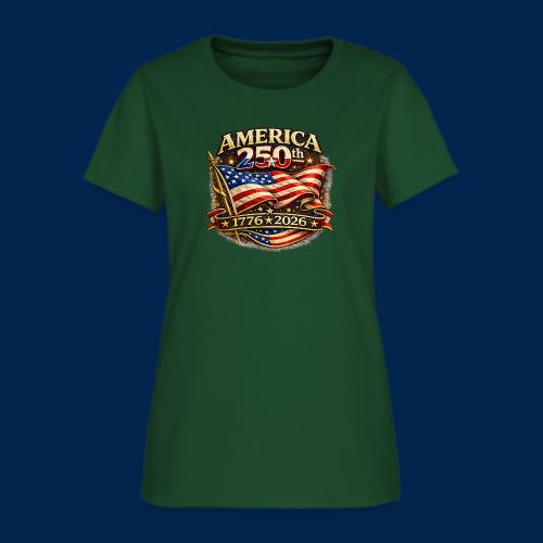 American Flag 250th Anniversary Design | USA - Women's T-Shirt