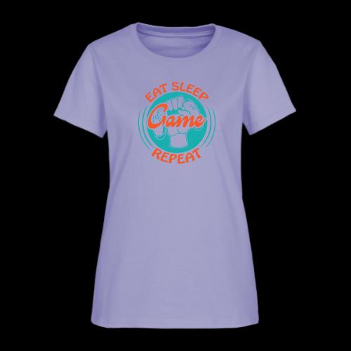 Eat, Sleep, Game, Repeat! (Fist) - Women's T-Shirt