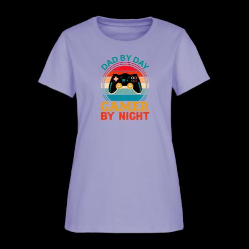 Dad By Day, Gamer By Night - Women's T-Shirt