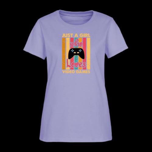 Just A Girl Who Loves Video Games - Women's T-Shirt