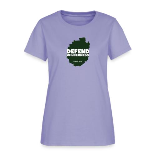 Semper Wild Defend Wilderness Park Silhouette - Women's T-Shirt