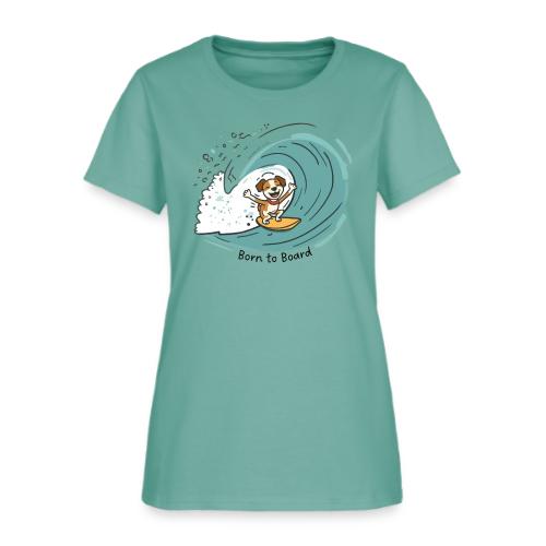 Born to Board Surfer Dog - Women's T-Shirt