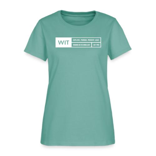 WIT Explore Persue Persist Lead White - Women's T-Shirt