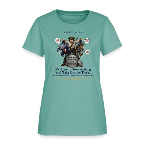 Fav Patriot Taking Out Trash-Printed Front & Back - Women's T-Shirt