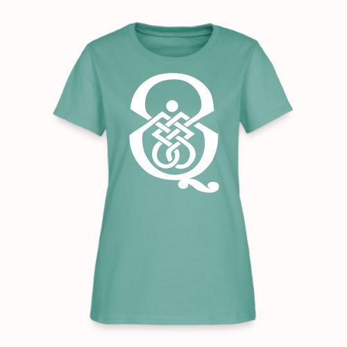 qcpb white logo - Women's T-Shirt