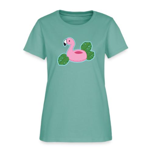 Flamingo Pool Float Summer Vibes - Women's T-Shirt