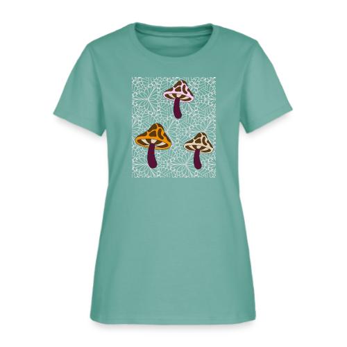 Fall Season Mushroom Designs - Women's T-Shirt